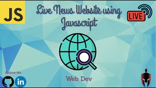 Live News website using Vanilla  Javascript || NEWS API || code in my github acc