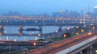 2012/08/18 2012 台北 大稻埕 煙火節 忠孝橋 與 新北環河南路 交叉 模型