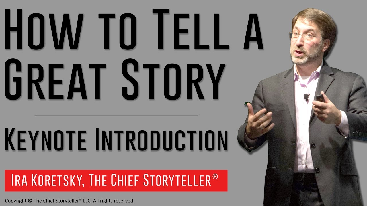 How to Tell a Great Story | Keynote Introduction Story - YouTube
