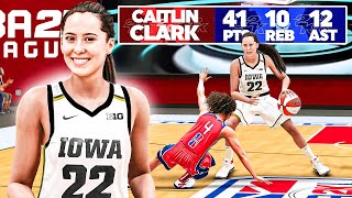 COLLEGE BASKETBALL STAR CAITLIN CLARK DOMINATES NBA 2K24 REC…