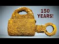 Extremely rusty antique lock restoration  lot of amazing restoration techniques
