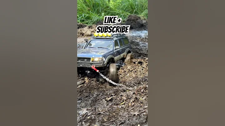 1/18 Scale RC Mudding- Traxxas TRX4M + FMS FCX18 LC80 #shorts #rccar #rccrawler