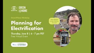 Green@Home Workshop: Planning for Electrification