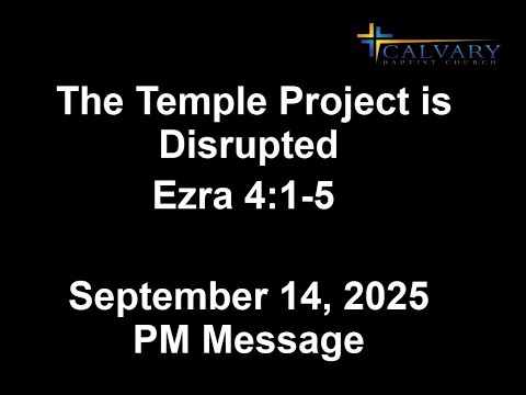 The Temple Project is Disrupted
