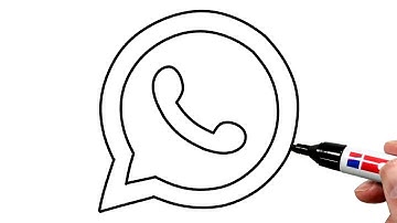 How to Draw the WhatsApp Logo