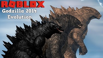 Godzilla 2014 Evolution In All Kaiju Games - Roblox