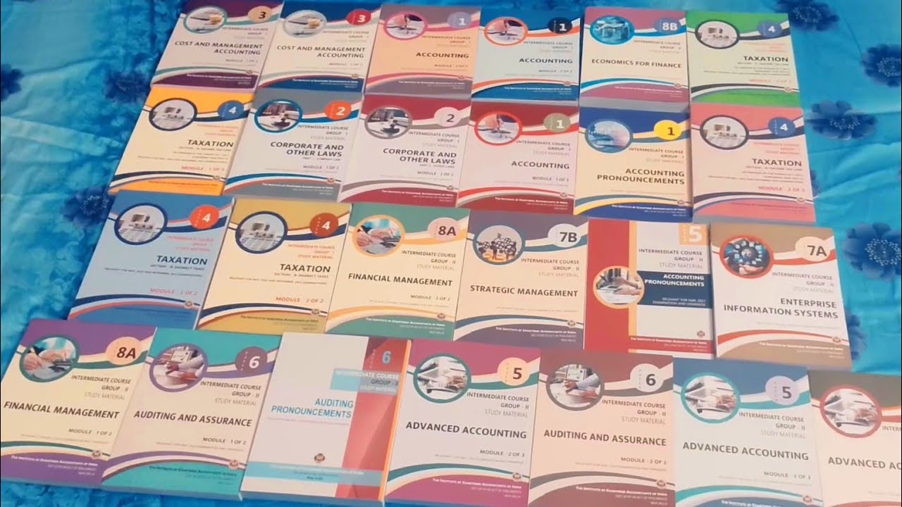 CA inter books📚unboxing. nov22🫣| G1 & G2 💯| Preet Agarwal - YouTube