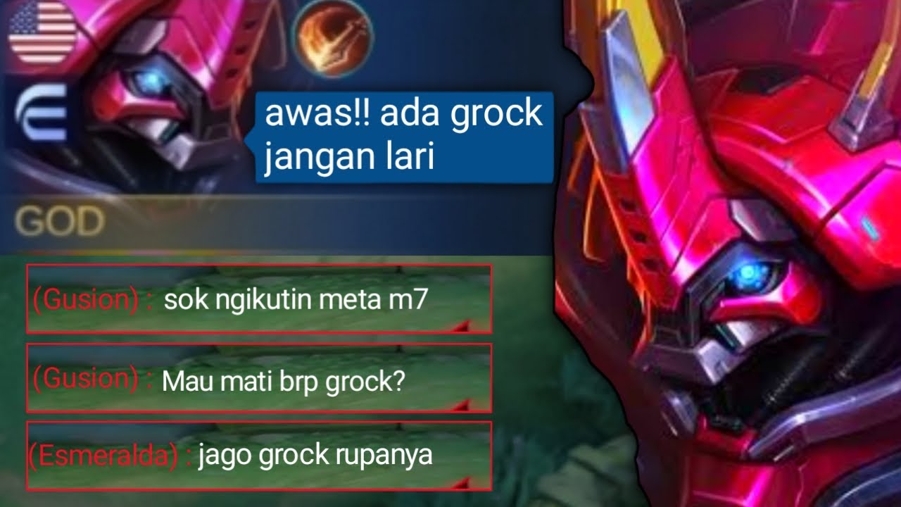 PRANK TOP GLOBAL GROCK SOMBONG, AWALNYA DIHINA AKHIRNYA DIPUJA - MOBILE LEGENDS