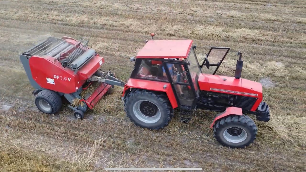 🔥Prasowanie Słomy 2023🔥Zetor 12145 & Unia DF 1.8V🔥