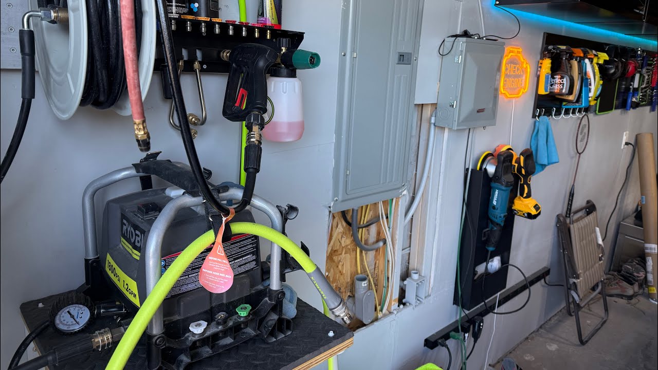 Экскурсия по гаражу | Установка автомойки профессионального уровня за 300 долларов