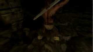 Skyrim: Werewolf with pickaxe!! + epic fail