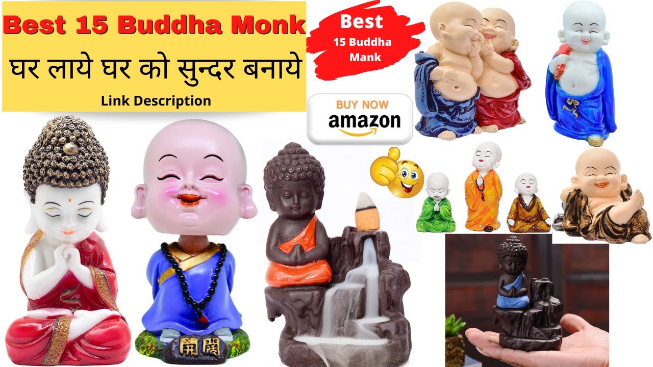 Best 15 Buddha Monk idols buy on amazon | buddha statue for home decor | Baby Monk Buddh 2021