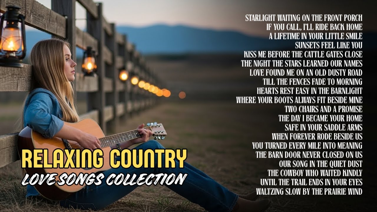 Country Charm Nights – Simple, Calm & True Hopeful Acoustic Guitar