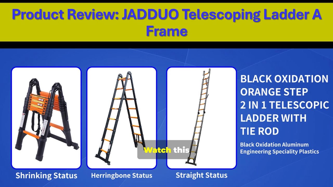 Product Review: JADDUO Telescoping Ladder A Frame