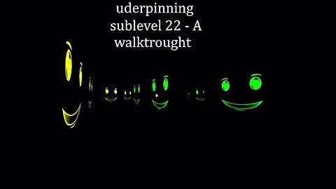 Roblox. Underpinning sublevel 22 - A walkthrough