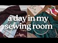 A cosy day in the sewing room🧵 Making my first ever coat, DIY embroidery kit and a big life update🪡