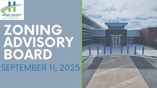 Zoning Advisory Board Meeting | September 11,  2025