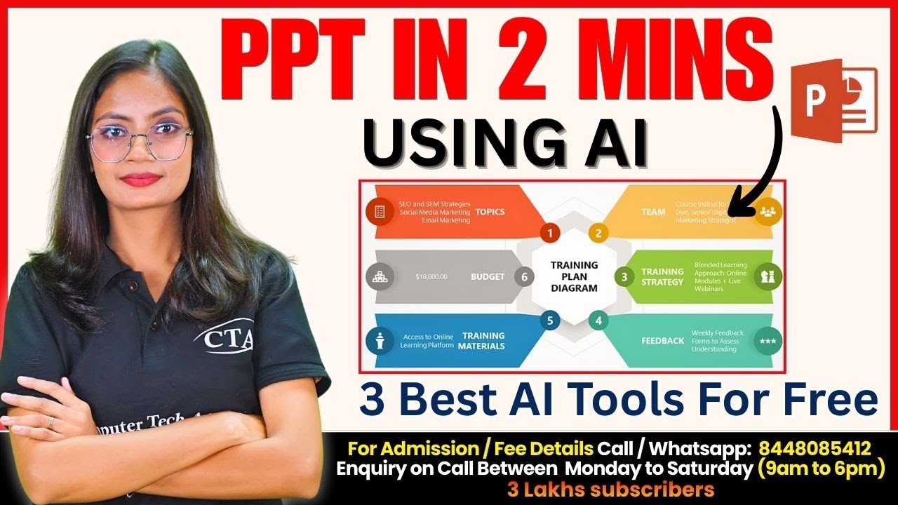 Create PPT Using AI | How to create PPT in Just 2 Mins using with Help ...