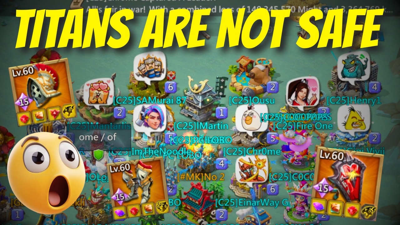 Titan Accounts will have a new Issue... We just BURNED One!! | Lords Mobile