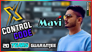 (New) MAVI CONTROL Code Sensitivity for BGMI 2 finger claw l Latest 2022