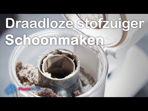 Draadloze stofzuiger schoonmaken en onderhouden