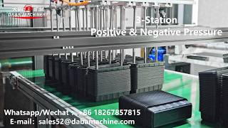 750-3-Station Positive &amp; Negative Pressure Thermoforming Machine for Plastic Containers