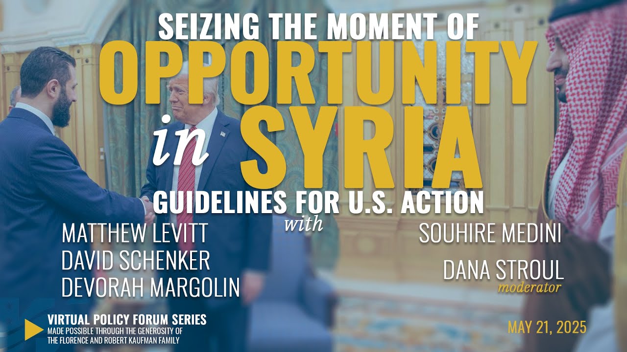 Seizing the Moment of Opportunity in Syria: Guidelines for U.S. Action