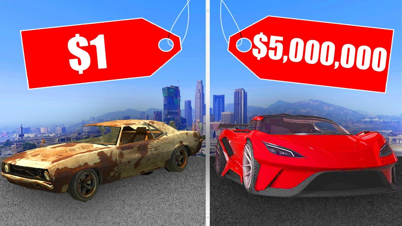 САМАЯ ДЕШЁВАЯ против САМОЙ ДОРОГОЙ машины в GTA 5!