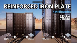 Stackable Reinforced Iron Plate 4x4 Blueprint | Satisfactory Tutorial