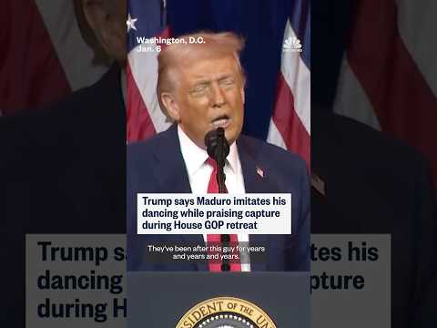 Trump Says Maduro Imitates His Dancing While Praising Capture During House GOP Retreat 