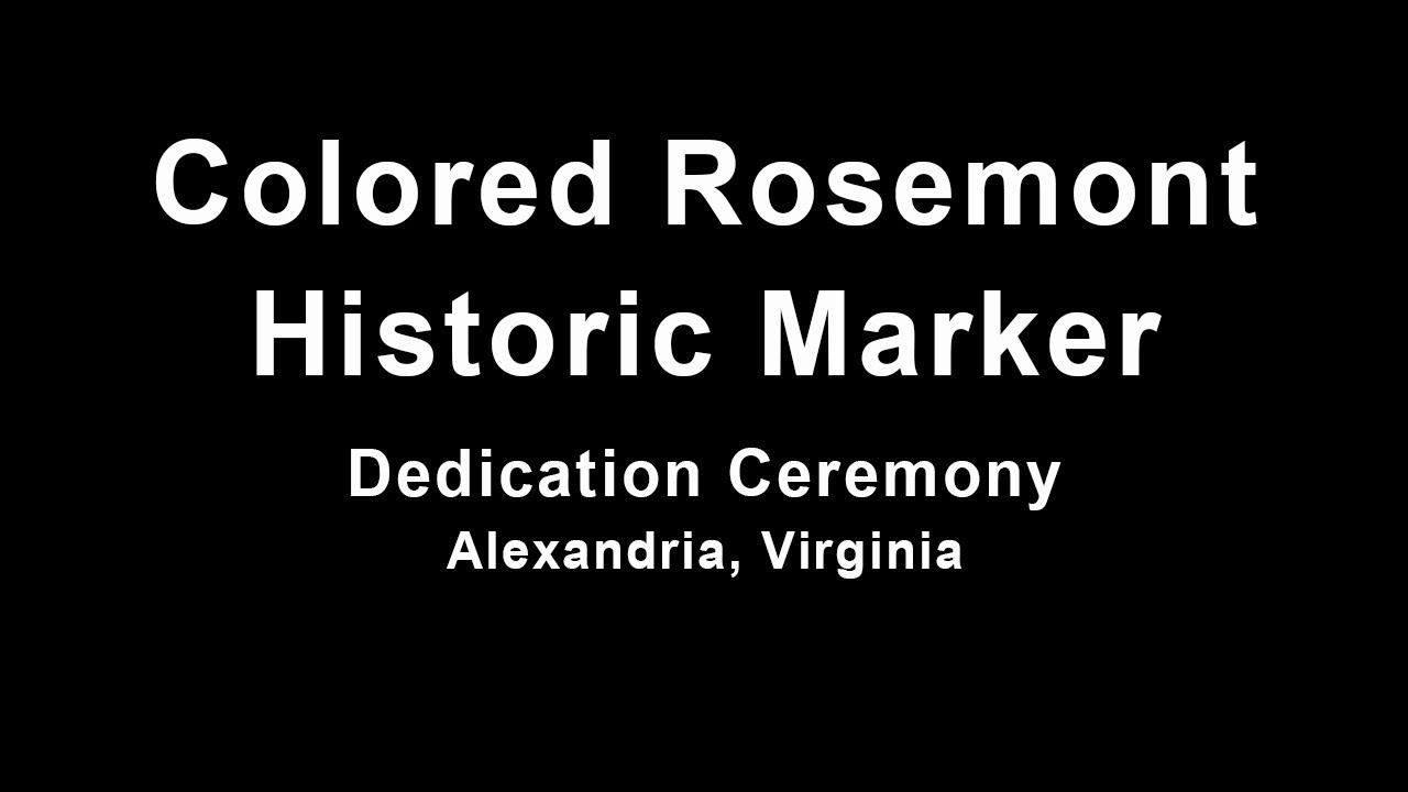 Colored Rosemont Marker Dedication