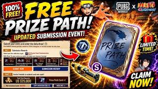 OMG 😱 SUBMISSION EVENT FREE PRIZE PATH TRICK | GET FREE PRIZE PATH NEW SUBMISSION EVENT |PUBGM