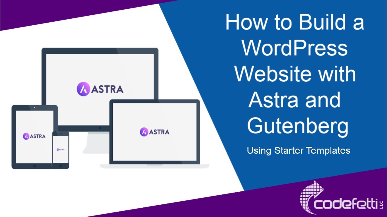 How to Build a WordPress Website with Astra and Gutenberg - YouTube