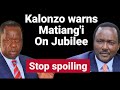 Kalonzo Tells Matiang I Jubilee Is Unpopular So To Allow DCP TO Dominate In Mt Kenya