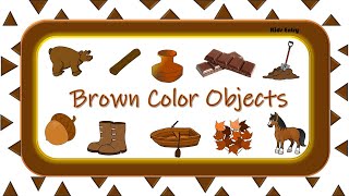 Brown Color Objects | Learn Color | Things that are in Brown color | Brown Color - Kids Entry Net Worth
