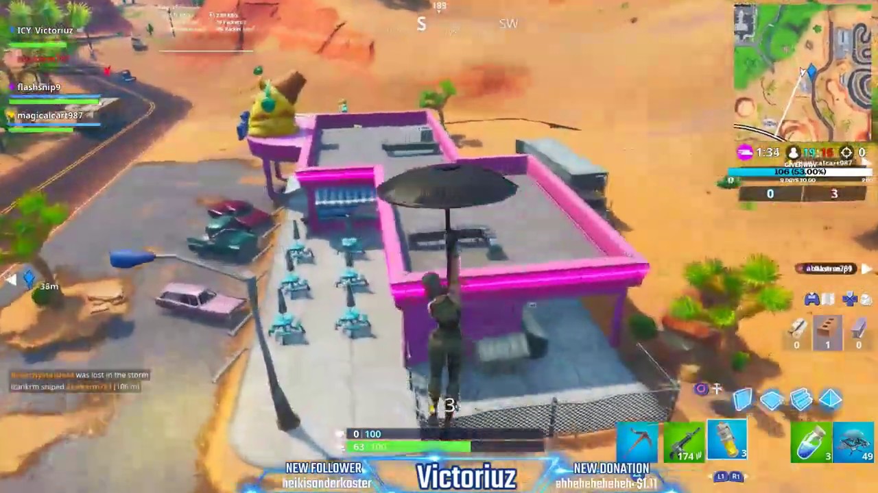 FORTBYTE #06 Accessible With Yay! Emote At An Ice Cream Shop In The Desert.