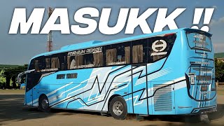 PERANG BASURI 4 UNIT BUS NAFIT TRANS MASUK DI AREA PONPES LIR BOYO KEDIRI