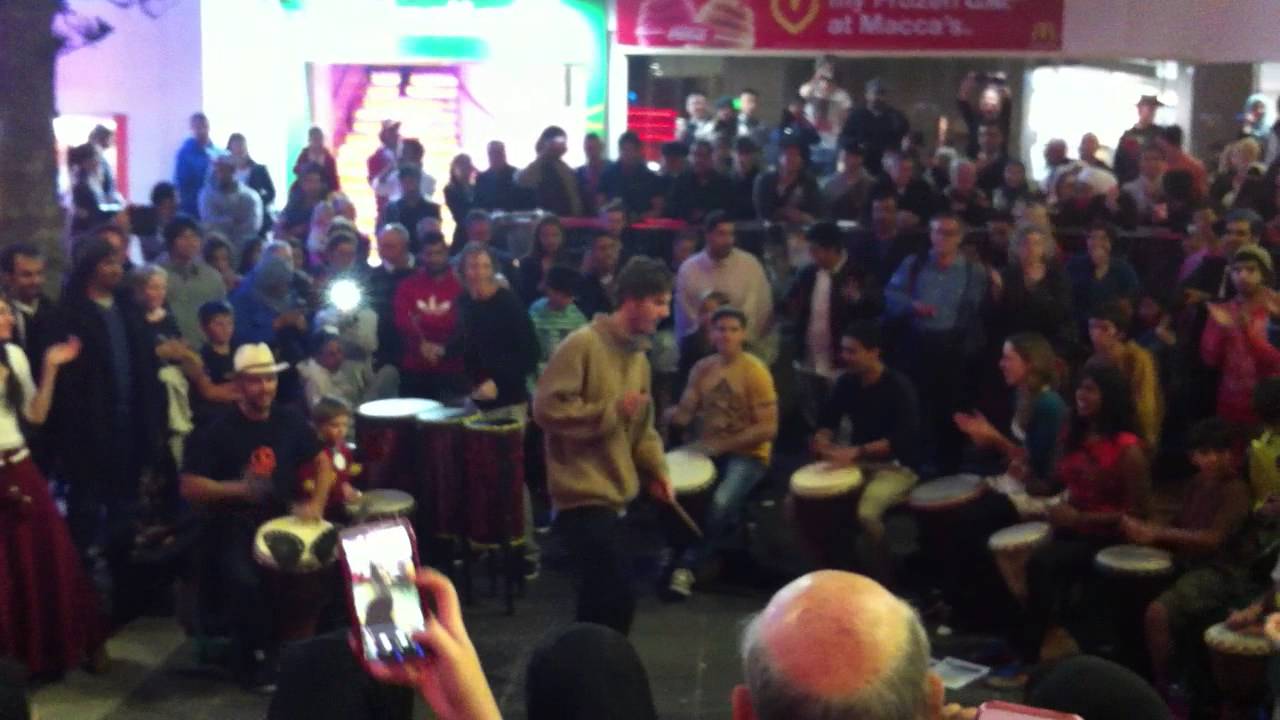 Tribal Drumming In Cavill Mall Surfers Paradise!