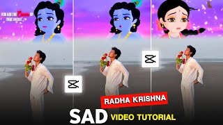 Instagram Trending Radha Krishna Sad Viral Video Editing | Capcut Reels Editing Tutorial 2026  screenshot 1