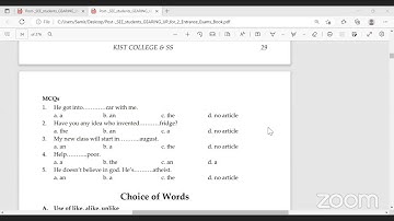 Article | English | After SEE Bridge Course & CTEVT Entrance Preparation | Smart Academy (नेपालीमा)