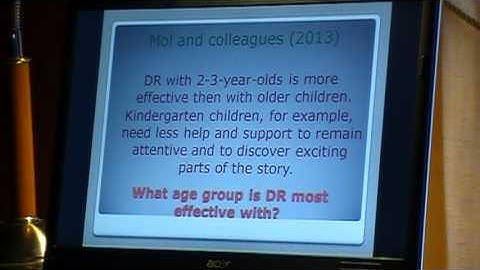 Developing oral language skills through dialogic reading, part 1