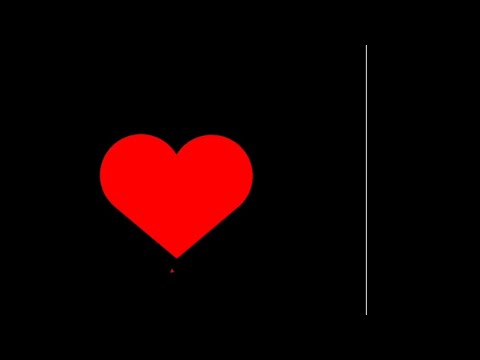 رسم قلب عن طريقة مكتبة بايثون تروتال .#pythontutorial