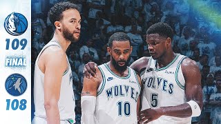 Minnesota Timberwolves Fall To Dallas Mavericks In WCF Game 2, 109-108 | 05.24.24