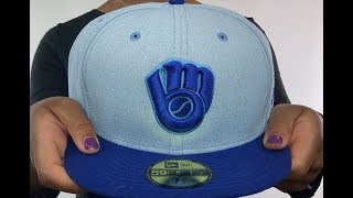 Brewers '2018 FATHERS DAY' Sky-Royal Fitted Hat by New Era