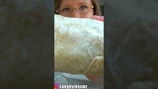 ASMR CHIPOTLE BURRITO CAR MUKBANG #shorts