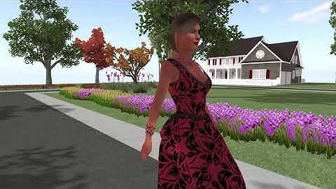 iclone full scene testing with new houses,character,terrain walking animation.