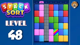 Stack Sort : Color Puzzle Level 48 Walkthrough