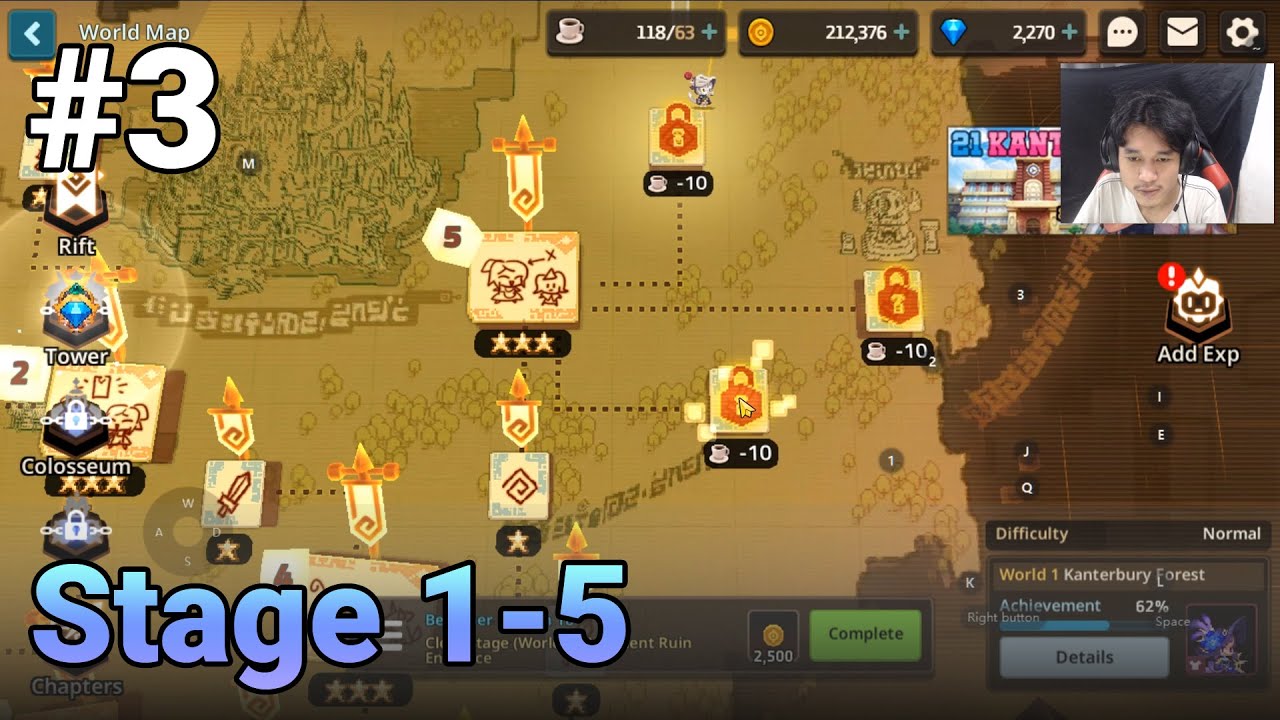 Guardian tales карта 3 мира