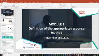 Grant Writing : Module 1 - Donor mapping and Module 2 - Definition of general response method