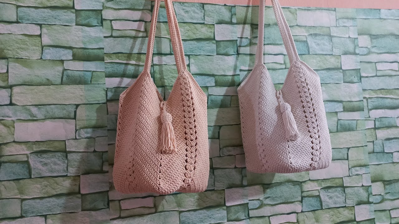 วิธีถักกระเป๋าถุงแกงจากเชือกฟอก